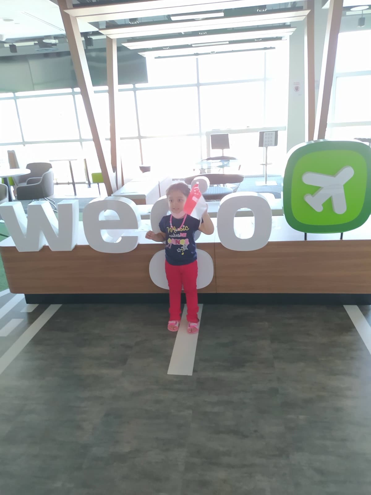 Daughter at Wego Singapore office
